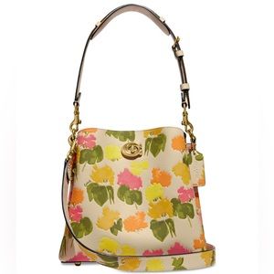 COACH, Floral Printed Willow Bucket Bag